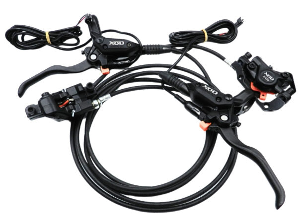 סט מעצורים הידראולי XOD 300 קומפלט קדמי 1.10 /אחורי 1.90 כולל ניתוק חשמלי + 2 רוטורים