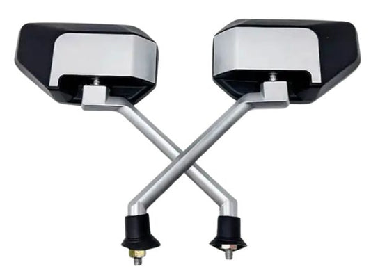 זוג מראות קמורות אלומיניום ניקל איכותי 8 מ"מ