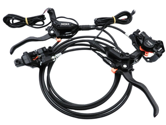 סט מעצורים הידראולי XOD 300 קומפלט קדמי 1.10 /אחורי 1.90 כולל ניתוק חשמלי + 2 רוטורים