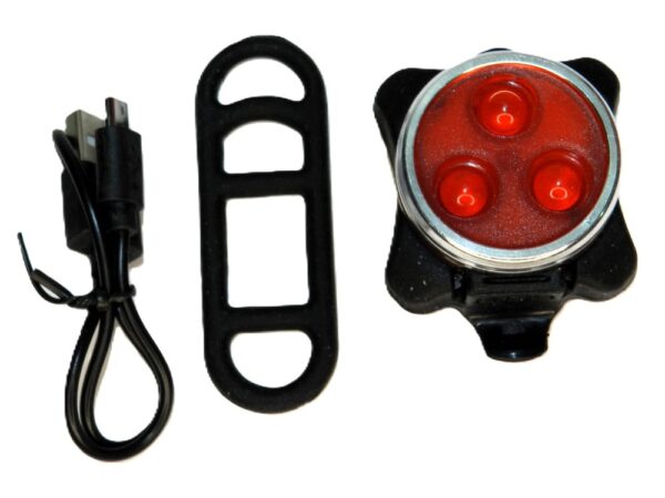 נצנץ לד אדום עגול USB עם תופסן גומי